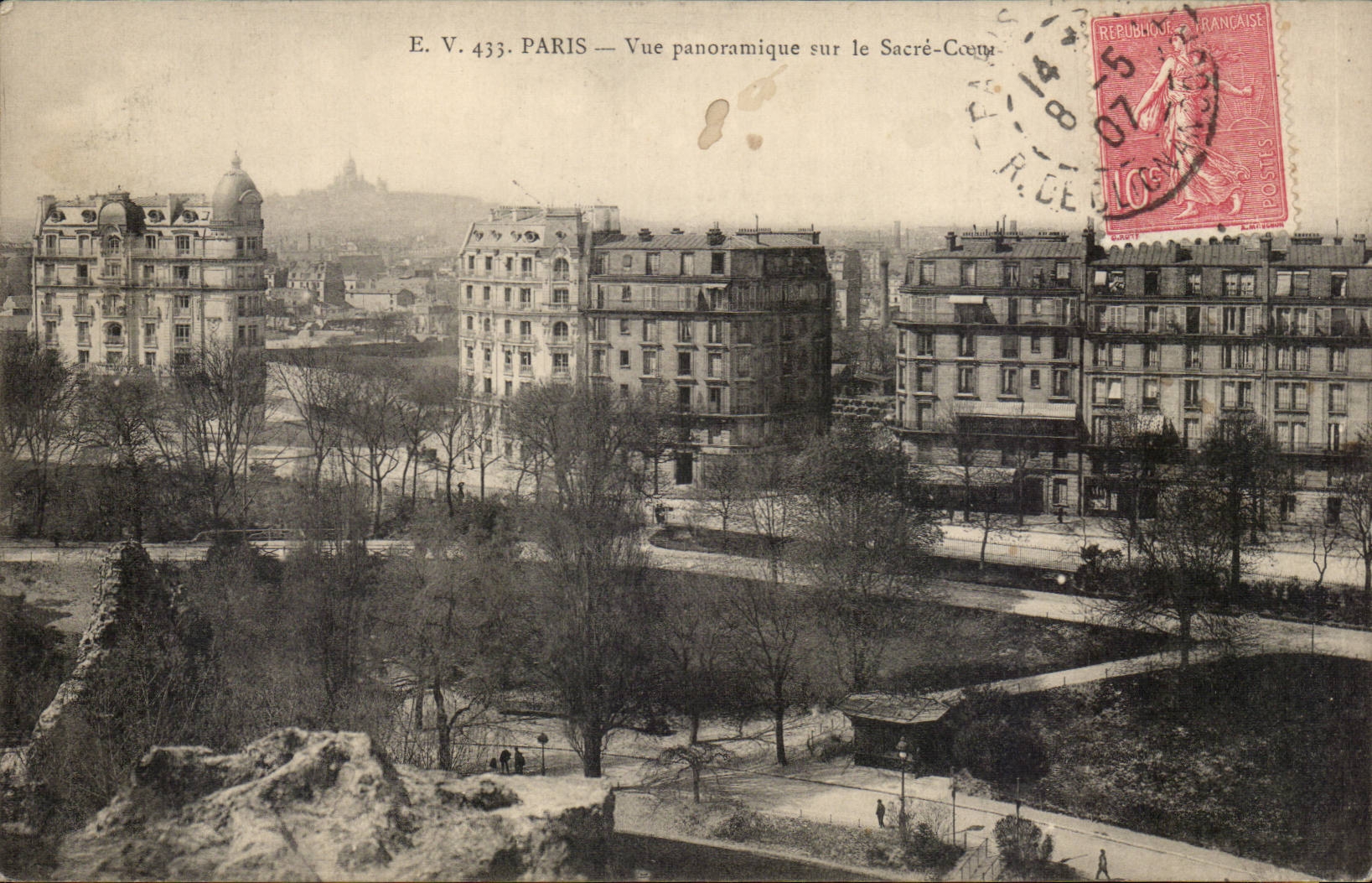 Paris — Vue panoramique sur le Sacré-Cœur — E. V. 433