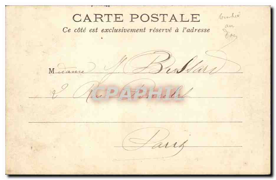 Paris Vécu — En los Campos Elíseos — Los primeros pasos — L. J. & Cie, edit., Angoulême-Paris — Reverso