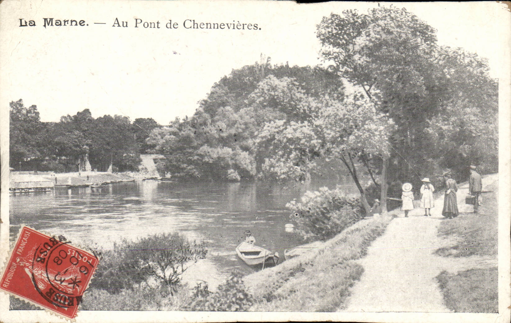La Marne. — Au Pont de Chennevières.