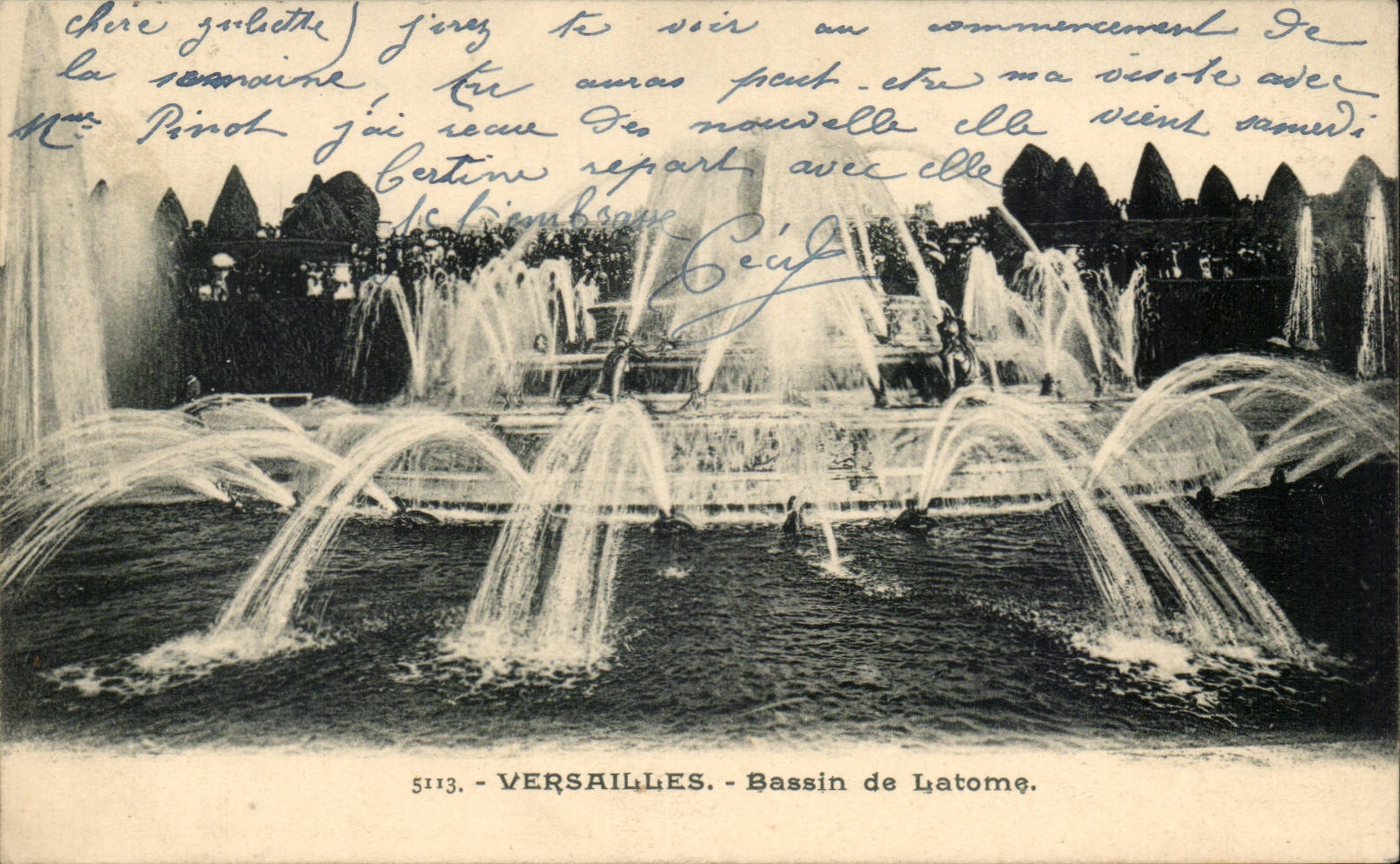 Versailles — Bassin de Latomée — éditeur anonyme, n° 5113