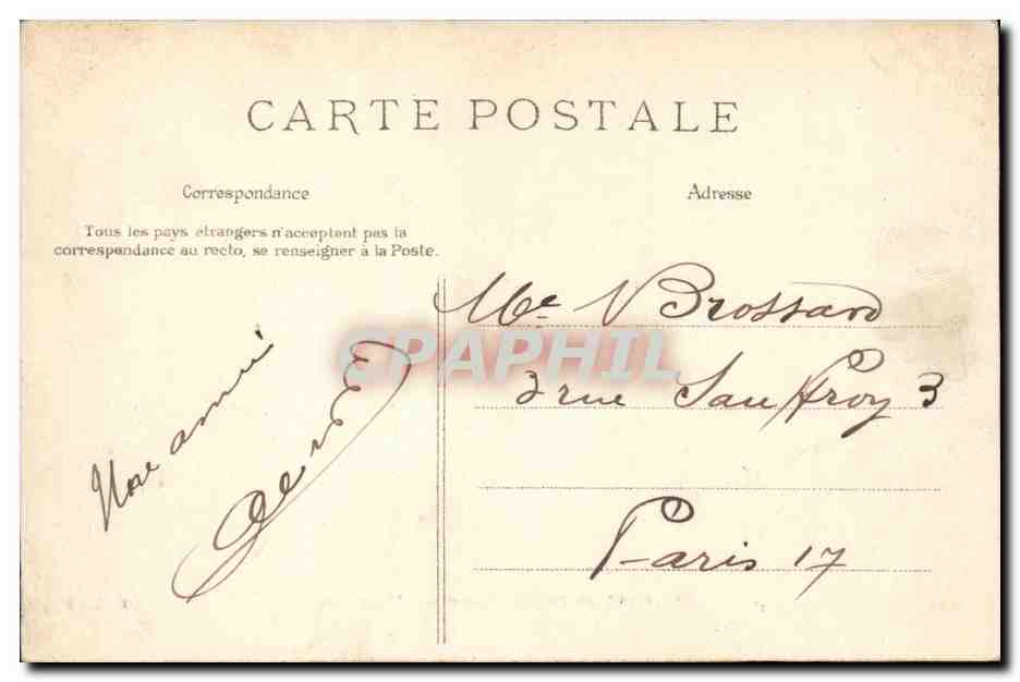 Forêt de Fontainebleau — Der Elefant — SIRIGNY Édit. n°31 — Rückseite