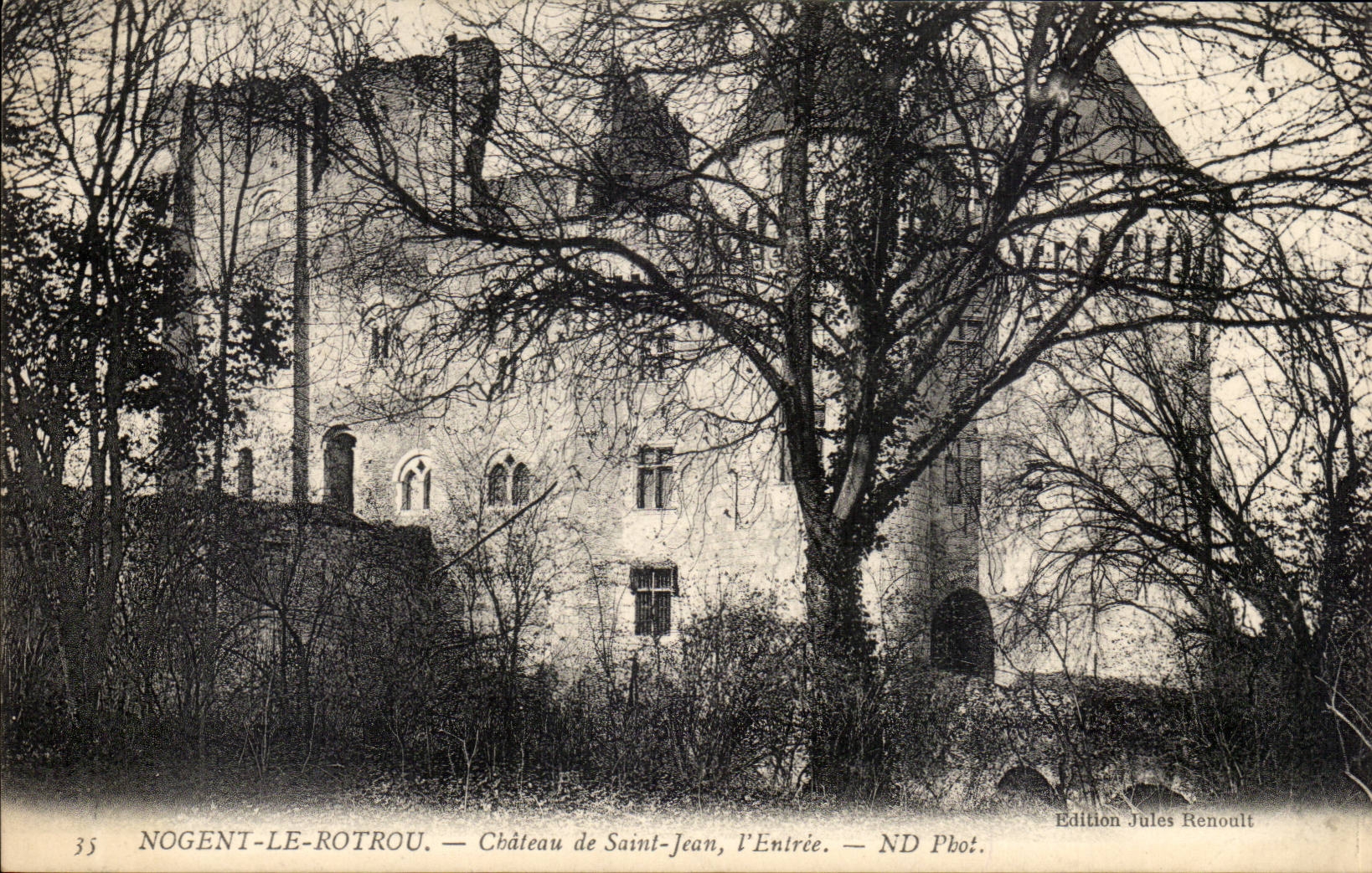 Nogent-le-Rotrou — Château de Saint-Jean, l'Entrée — Edition Jules Renoult