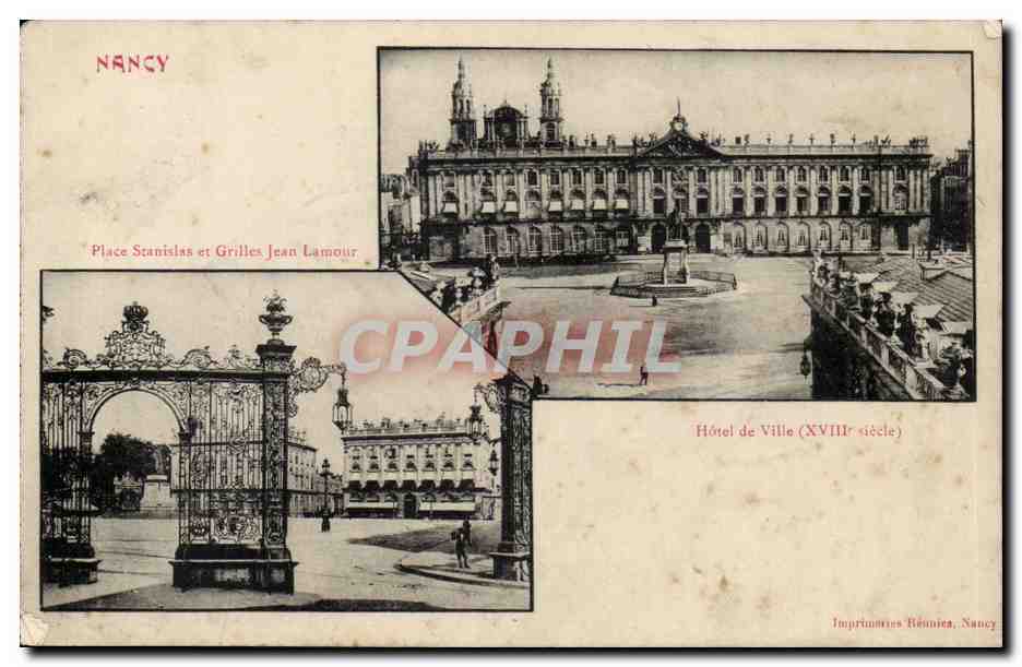 Nancy CPA Place Stanislas et grilles Jean Lamour Hotel de ville