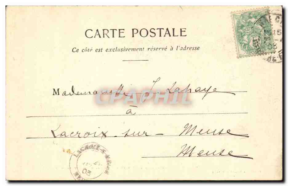 Nancy CPA Hemicycle de la carriere Palais du gouvernement — Verso