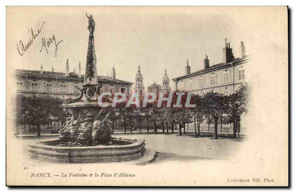 Nancy CPA Fontaine et place de l'Alliance