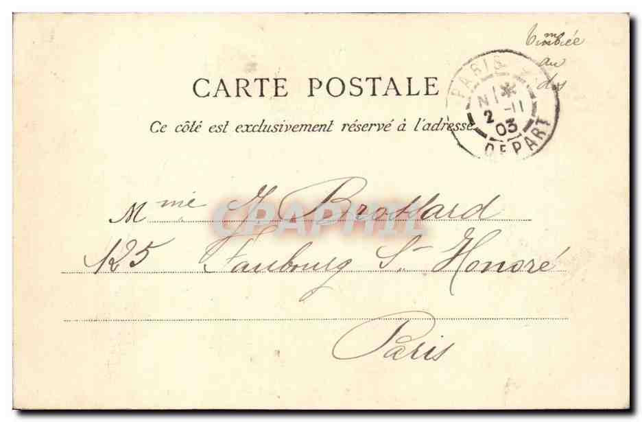 Paris CPA Porte Saint Denis — Rückseite