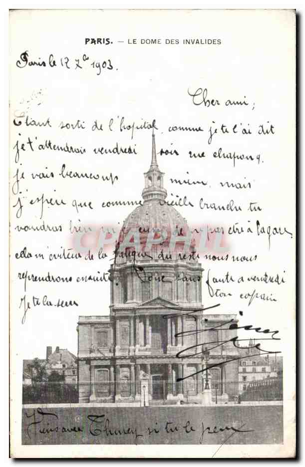 Paris CPA Dome des Invalides