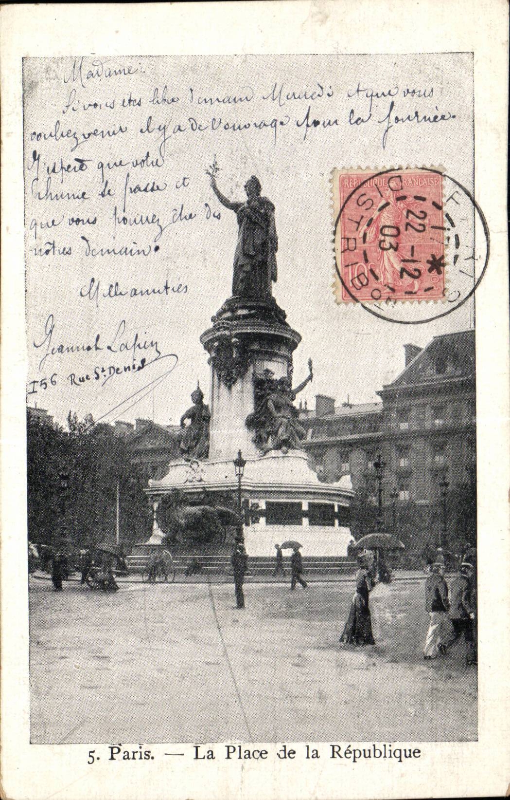 Paris CPA Place de la Republique