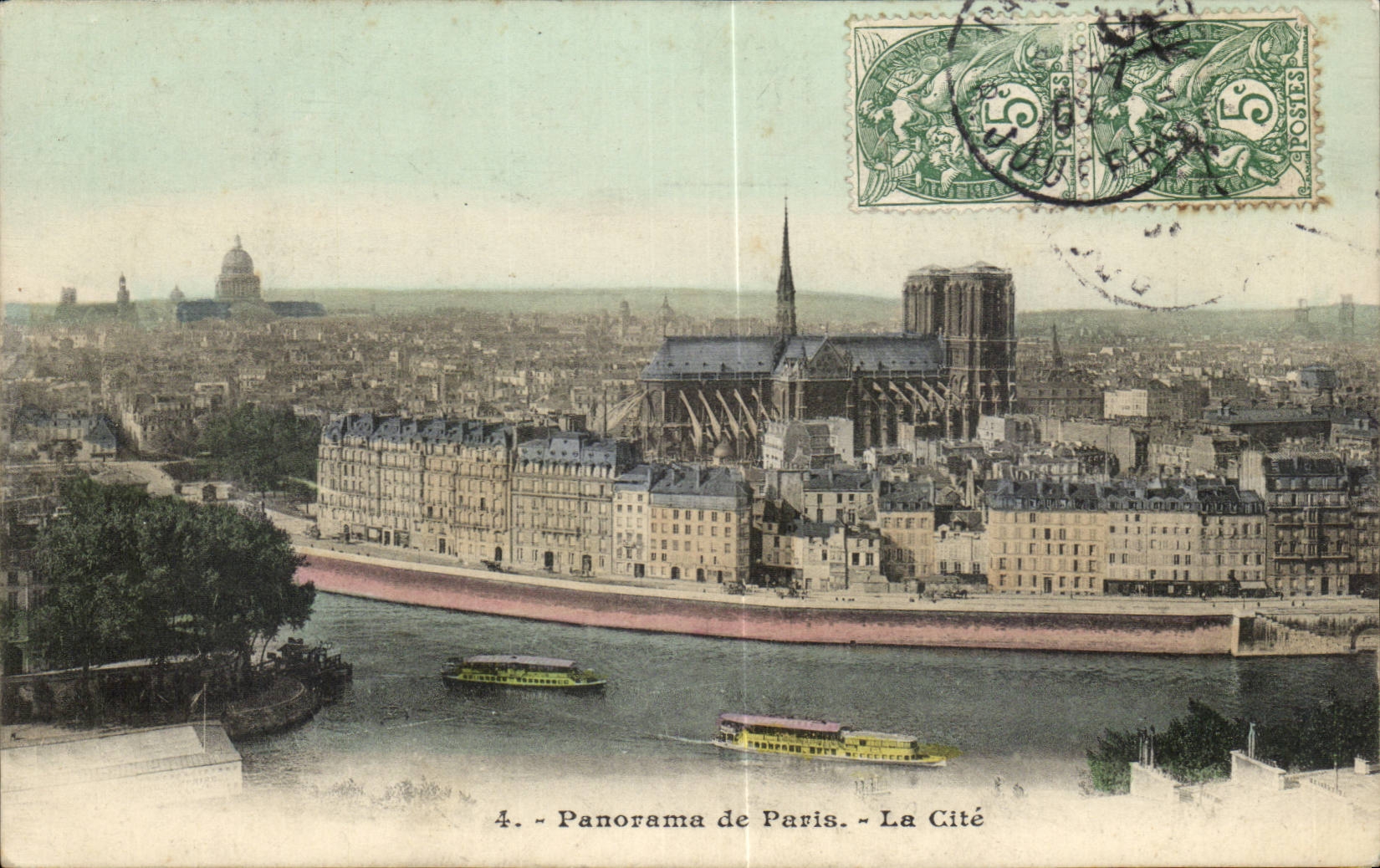 Paris CPA Ile de la Cite Panorama (notre DAme)