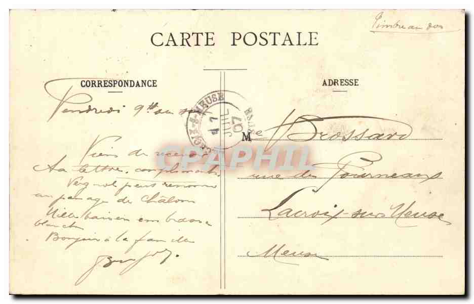 Paris CPA Ile de la Cite Panorama (notre DAme) — Rückseite