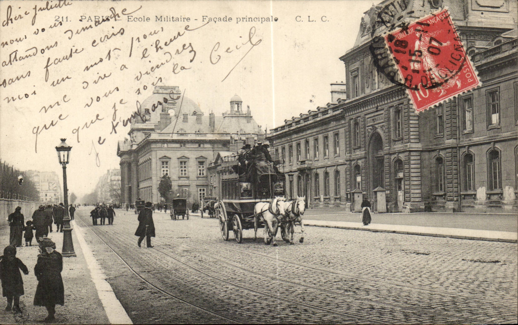 Parigi - Scuola Militare - Facciata principale — C.L.C. n°211