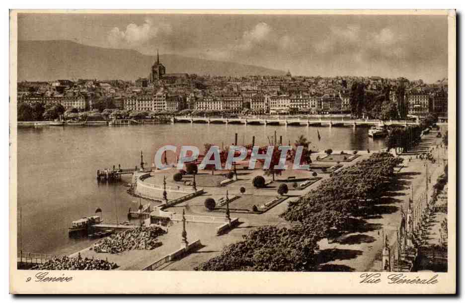 Suisse Geneve CPA Vue generale