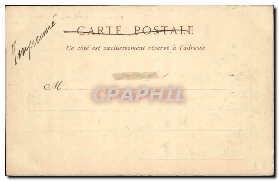 Nantes CPA La place Louis XIV — Verso