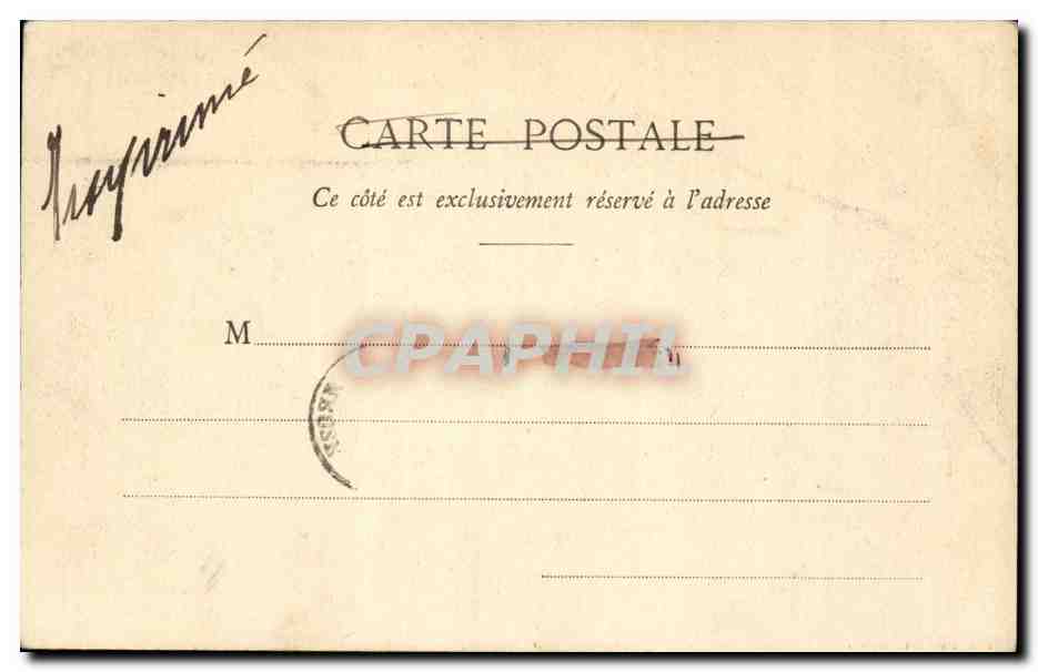 Nantes CPA le musee (1900) — Rückseite