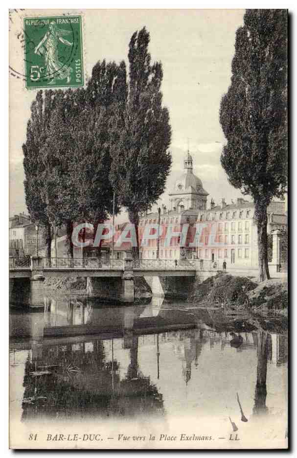 Bar le Duc CPA Vue vers la place Exelmans