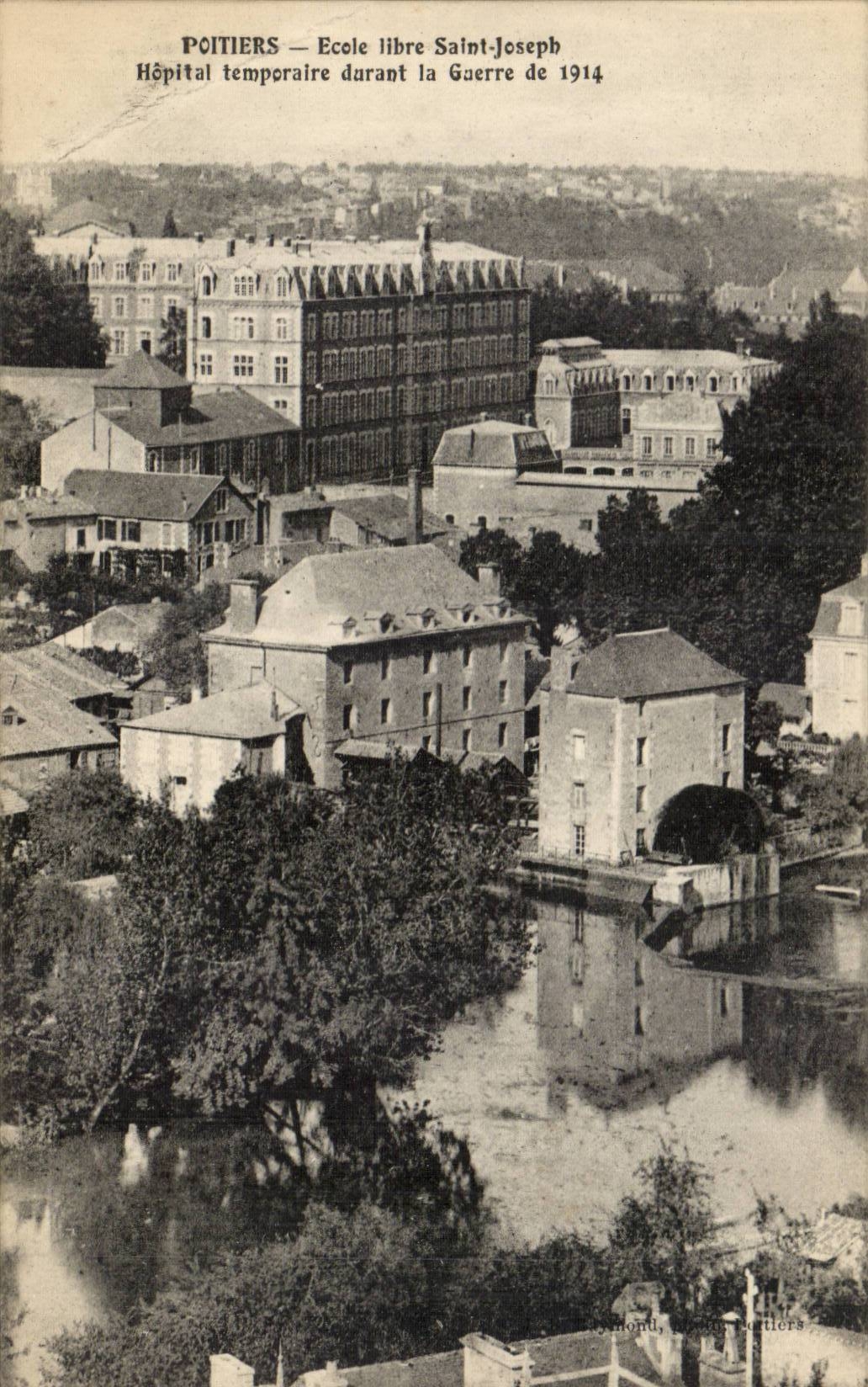 Poitiers CPA Ecole libre Saint Joseph Hopital temporaire durant la guerre de 1914