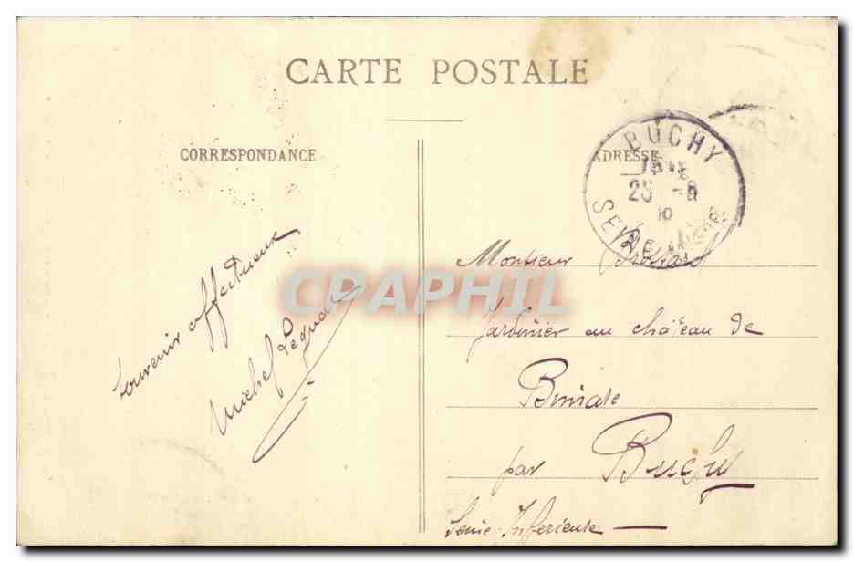 Rouen CPA La grosse horloge Detail de la voute — Verso
