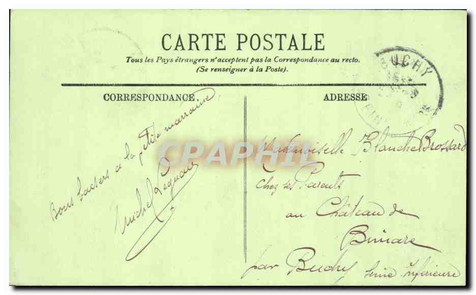 Rouen CPA Les dessous de la grosse horloge — Rückseite