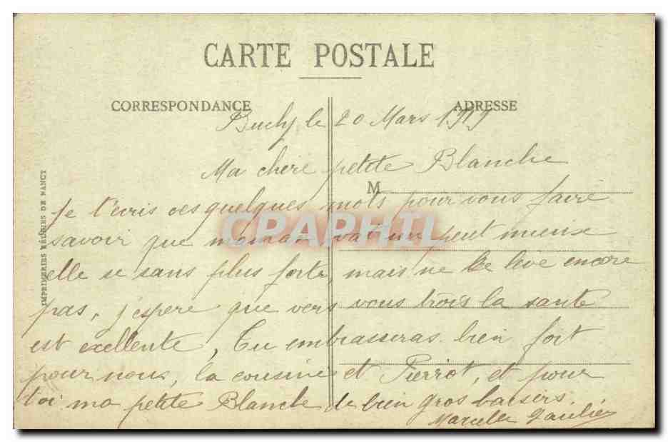 Rouen CPA Eglise Saint Ouen — Verso