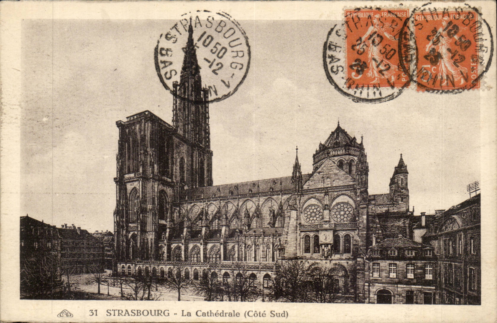 Strasbourg CPA La cathedrale 