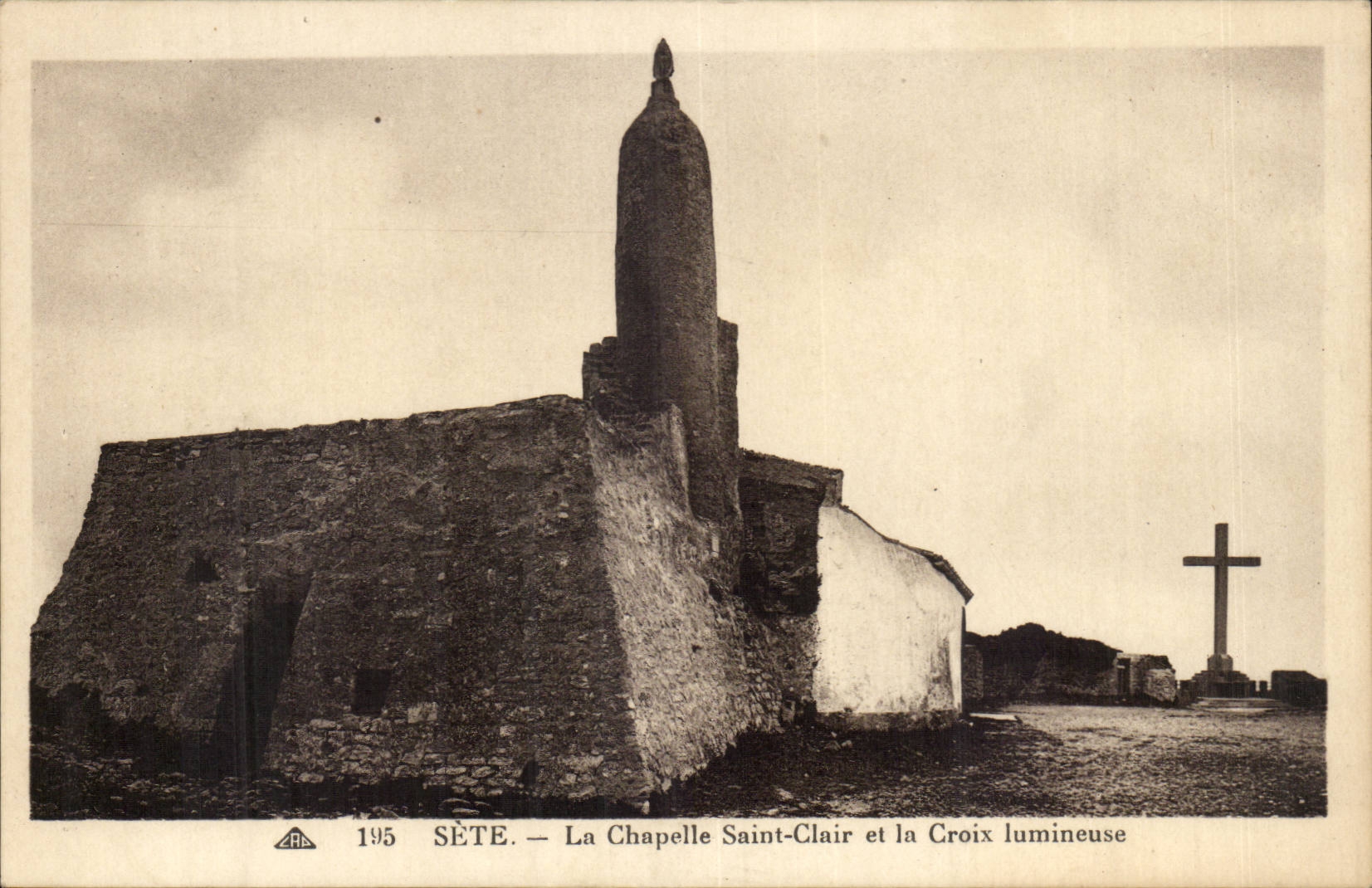 Sete CPA La cahpelle Saint Clair et la croix lumineuse