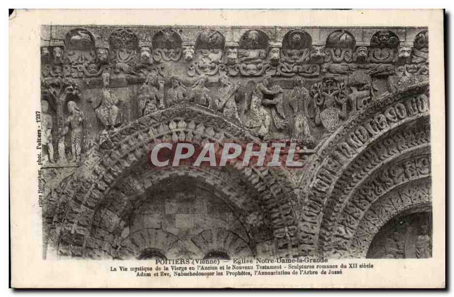 Poitiers (Vienne) — Église Notre-Dame-la-Grande — Sculptures romanes du XIIe siècle