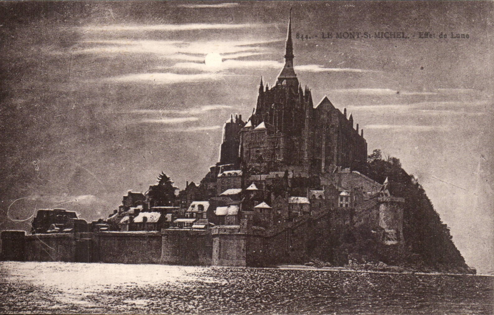 Le Mont-Saint-Michel — Effet de Lune — Laurent-Né, Bonnies, n° 844