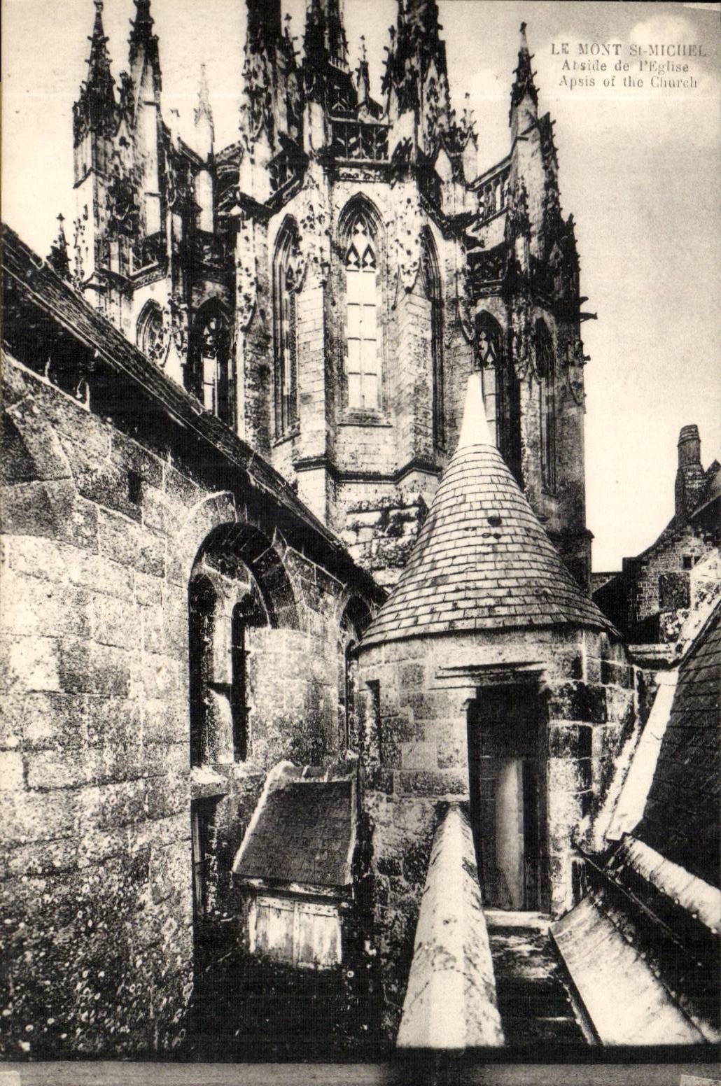 Le Mont Saint-Michel — Apside de l'église — CPAPHIL n°31