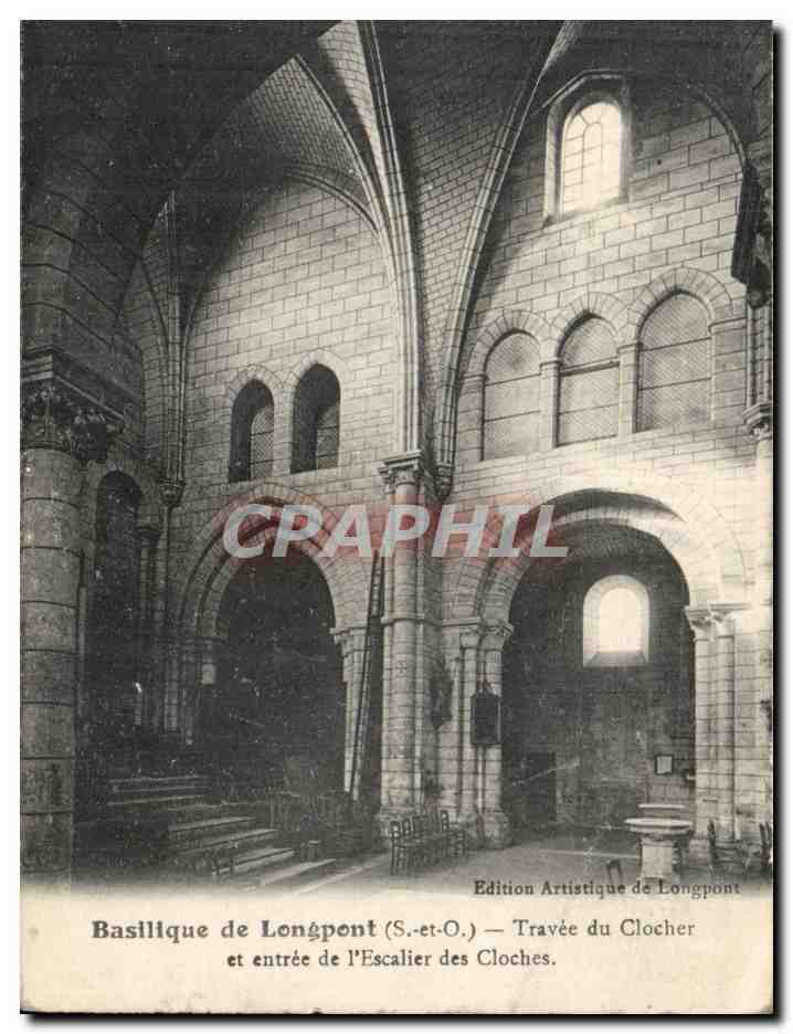 Basilique de Longpont (S.-et-O.) — Travée du Clocher et entrée de l'Escalier des Cloches — Édition Artistique de Longpont