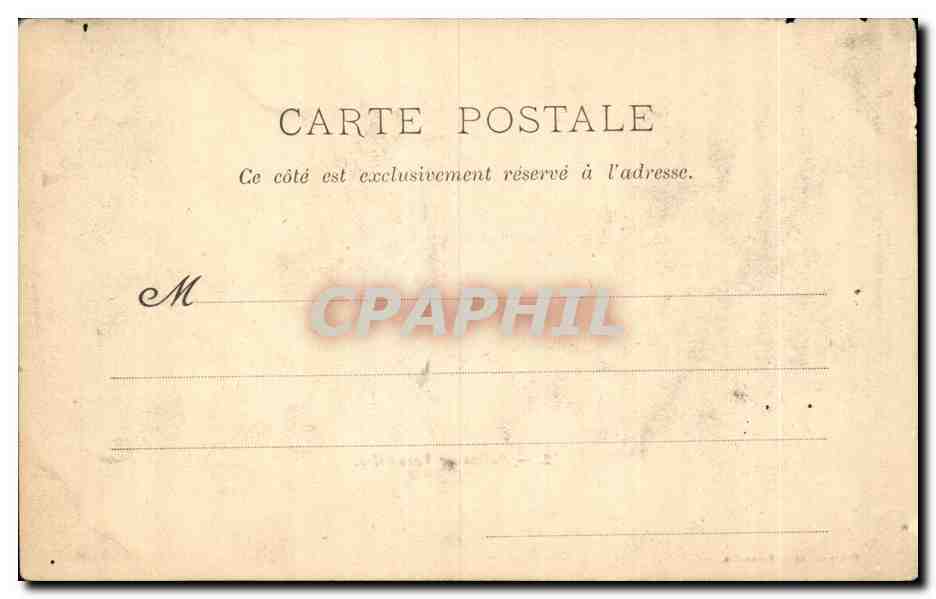 CPA Palais de VErsailles — Verso