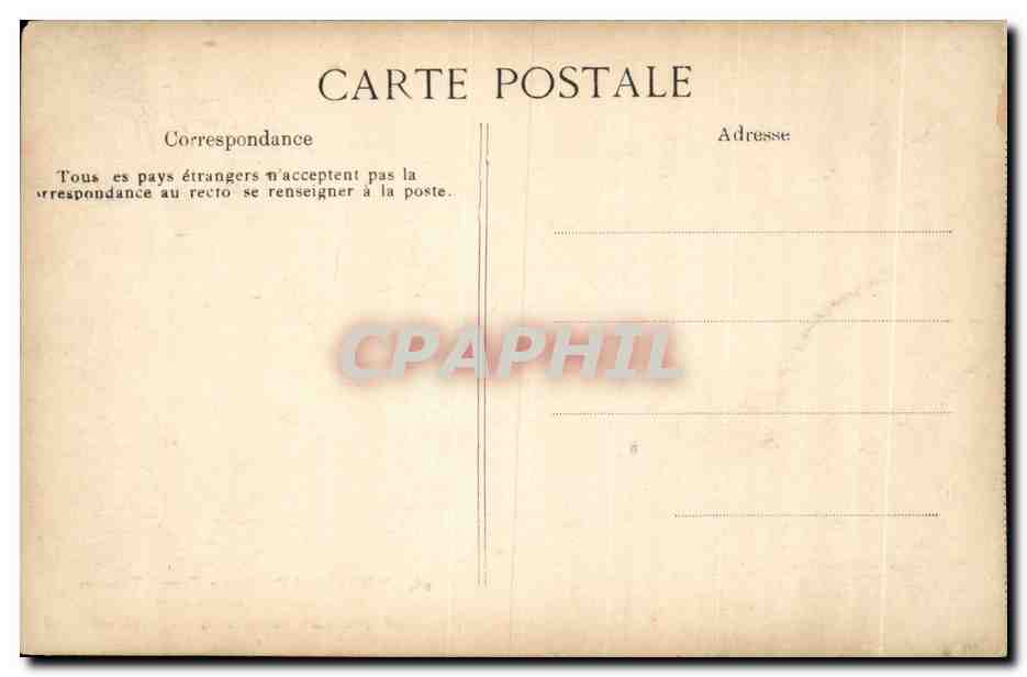 VErsailles CPA Chambre de Napoleon 1er Trianon  — Rückseite
