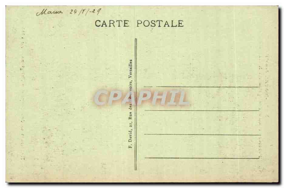 CPA Abbaye de Port Royal des Champs Exhumation des corps des religieuses en 1711 — Rückseite