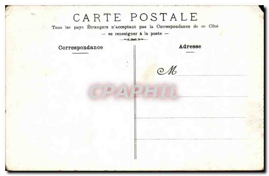 Marseille CPA Place CAstellane — Rückseite