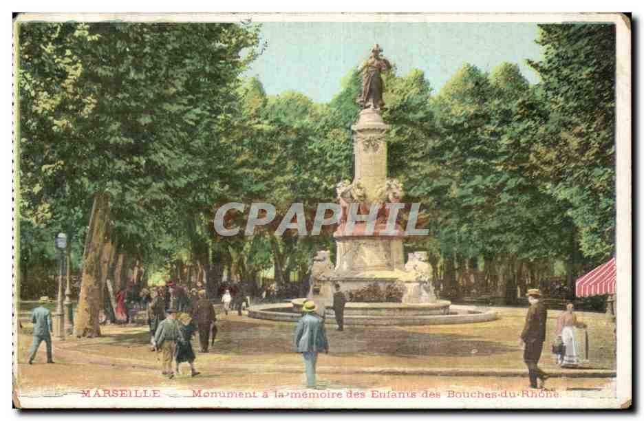 Marseille CPA Monument a la memoire des enfants des Bouches du Rhone