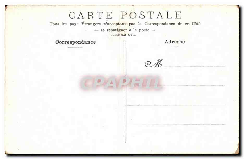 Marseille CPA Monument a la memoire des enfants des Bouches du Rhone — Rückseite
