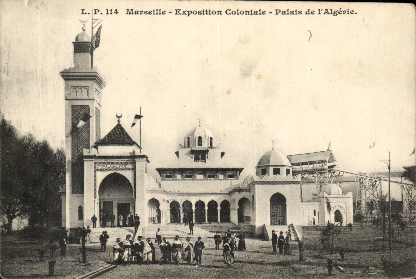 Marseille CPA Exposition coloniale Palais de l'algerie