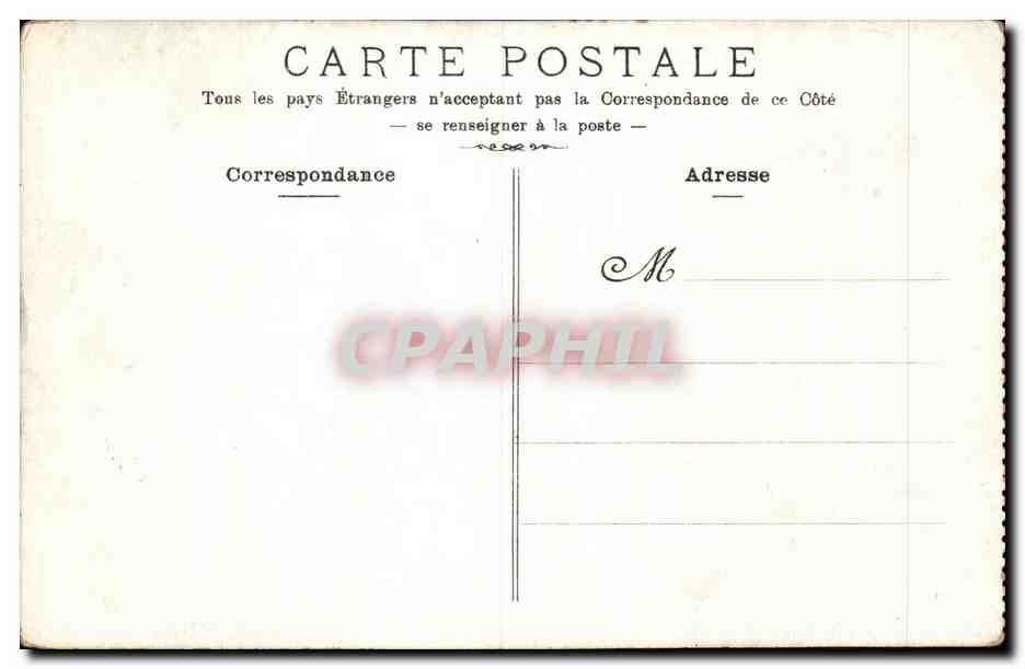 Marseille CPA Bains des catalans — Rückseite