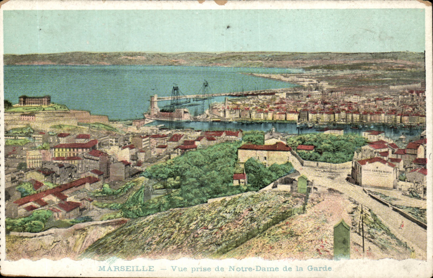Marseille CPA Vue prise de Notre DAme de al Garde