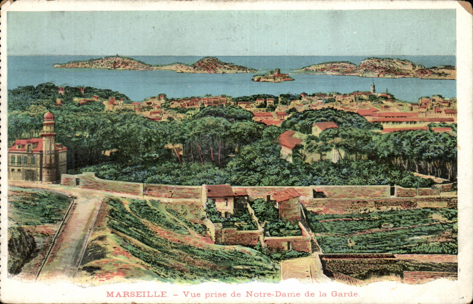 Marseille CPA Vue prise de Notre DAme de la Garde