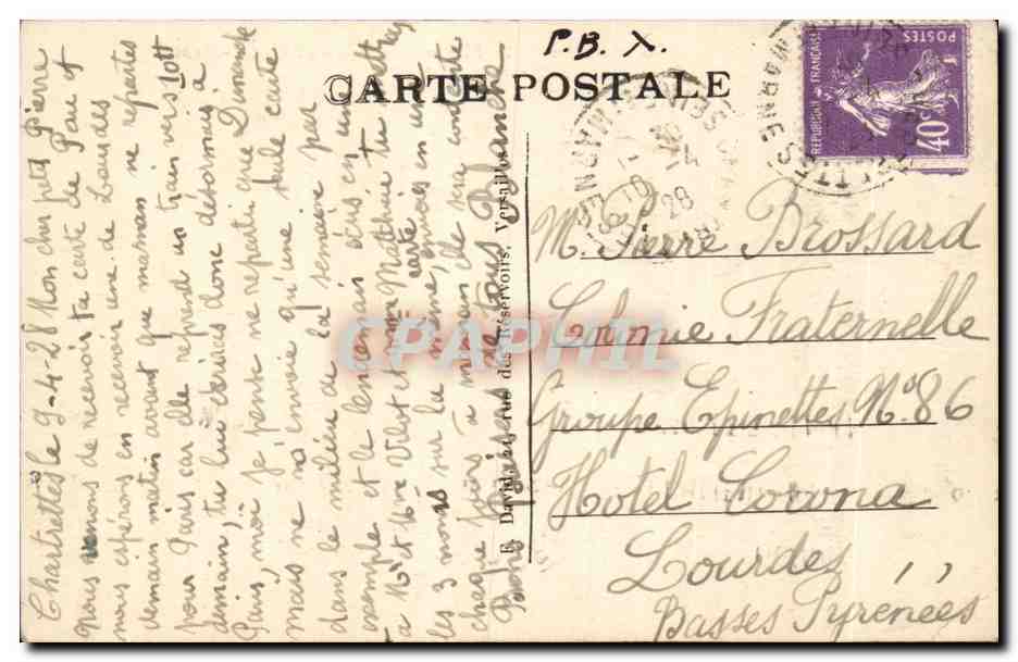 Melun — La Maison Centrale et Notre-Dame — Rückseite