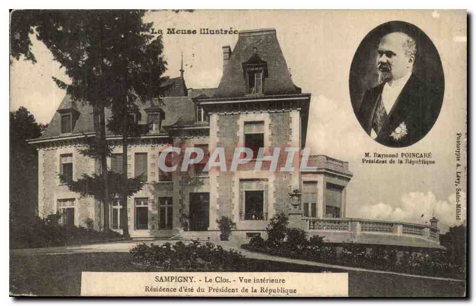 Sampigny - Le Clos - Vue intérieure - Résidence d'été du Président de la République — M. Raymond Poincaré — La Meuse illustrée