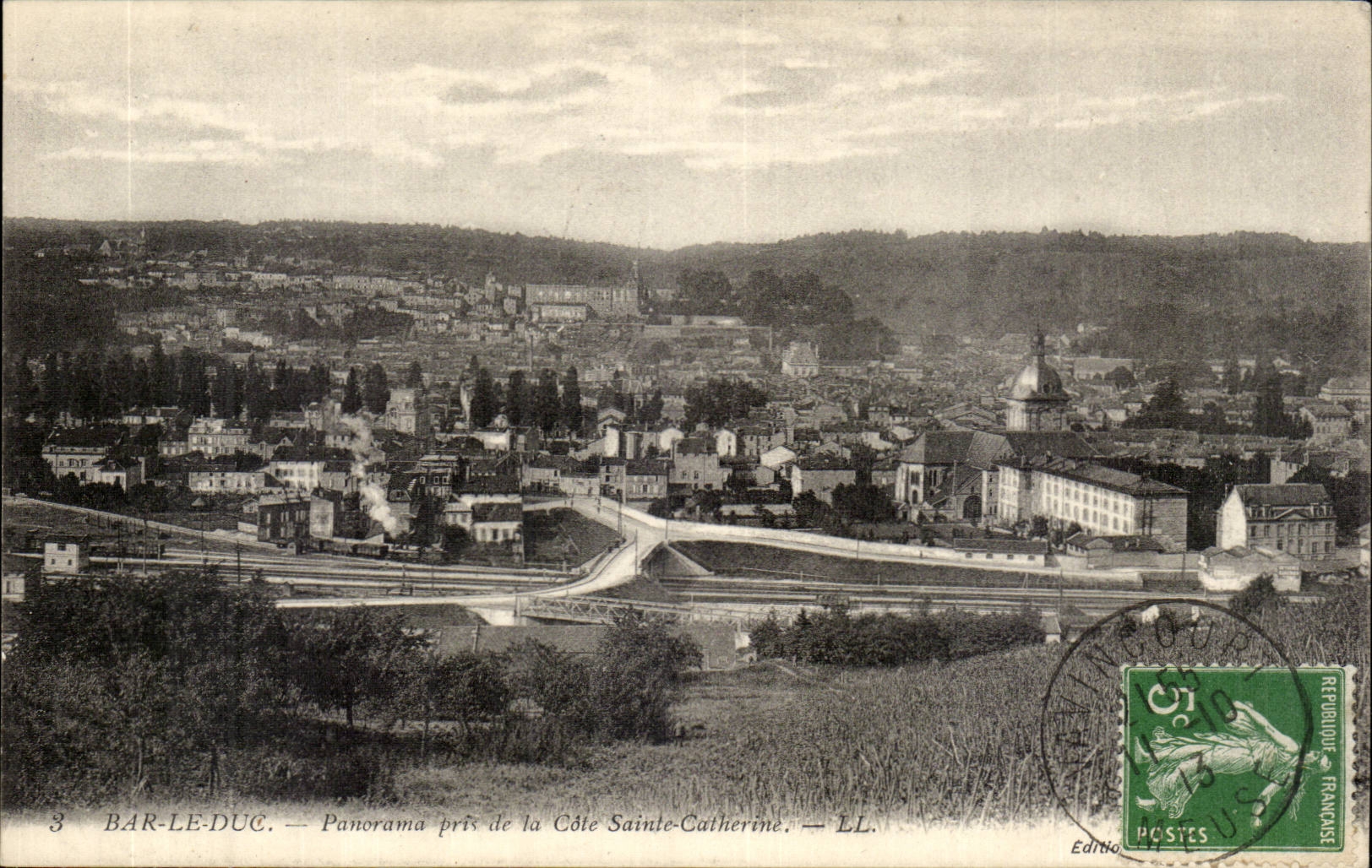 Bar le Duc - Panorama pris de la Cote Saint Catherine - CPA 