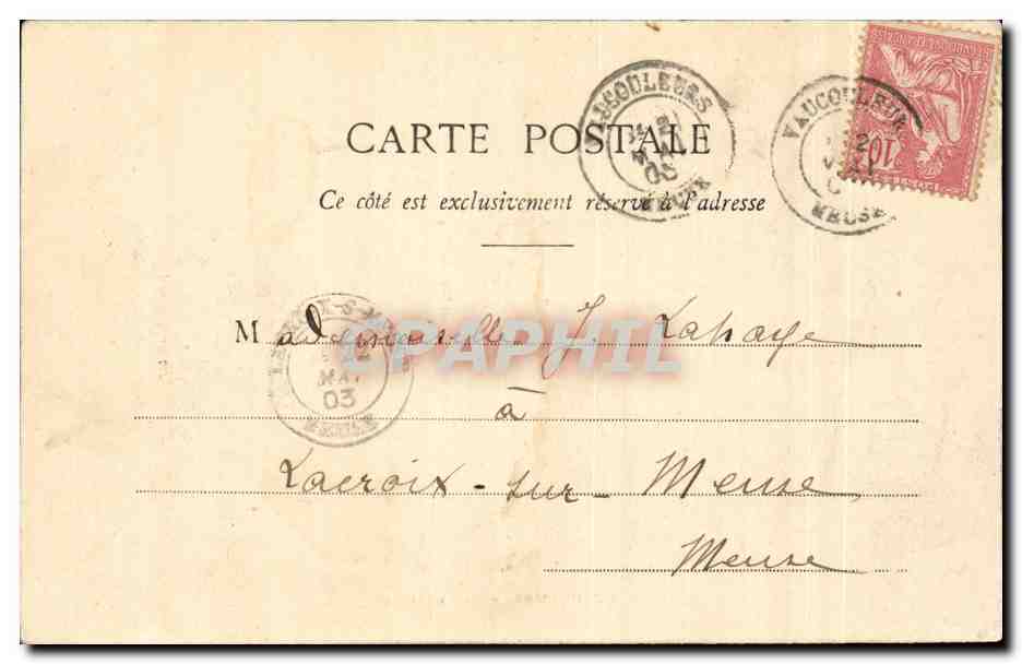 Vaucouleurs - Vue générale — Collection Jeanne d'Arc — Imp. Ad. Weick, Saint-Hié (Dép. 55) N° 1438 — Rückseite