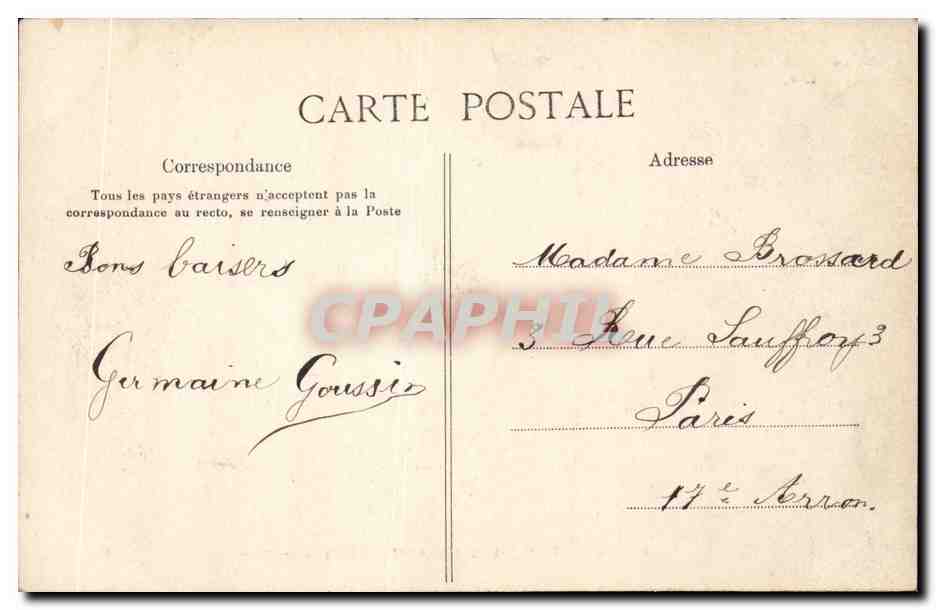 Saint Martin du Bec CPA Chaetau du Bec — Rückseite