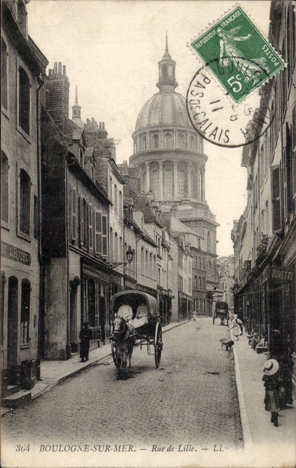 Boulogne-sur-Mer — Rue de Lille — éditeur LL n°304