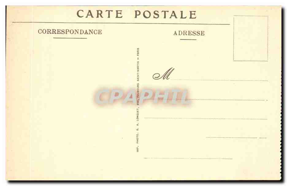 Organisation eines Schützengrabens nördlich der HURLUS (Marne) — Der Krieg in der Champagne — Nr. 15 — Verlag Martinet-Heuillard, Paris — Rückseite