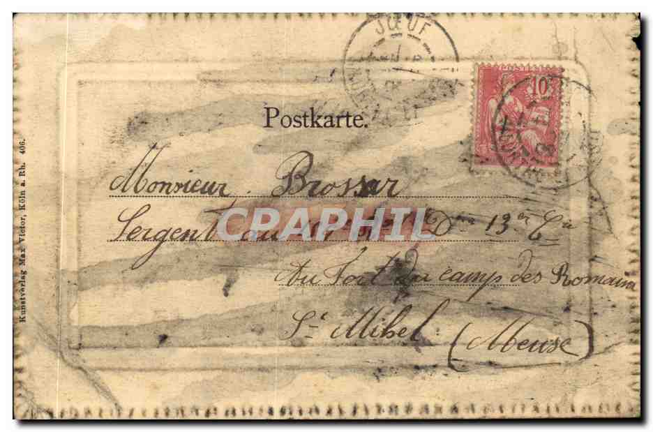 Metz — Deutsches Thor — Porte des Allemands — éditeur Metz, n° 406 — Verso