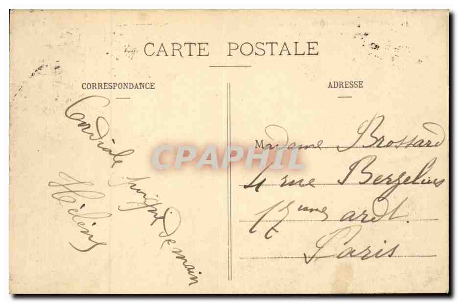 Brest CPA Ouverture du grand pont La manoeuvre du Cabestan — Rückseite