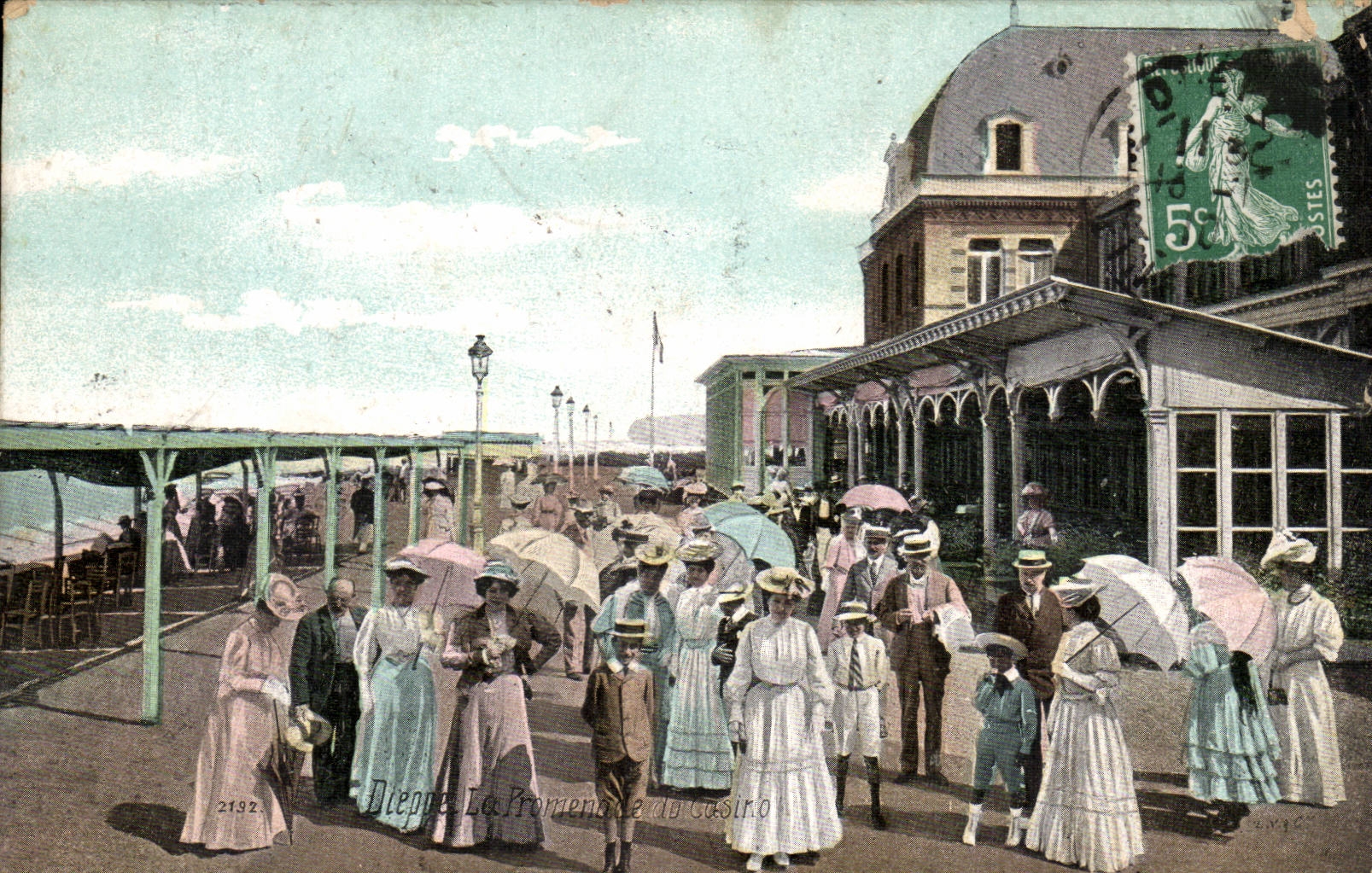 Dieppe CPA La promenade du casino