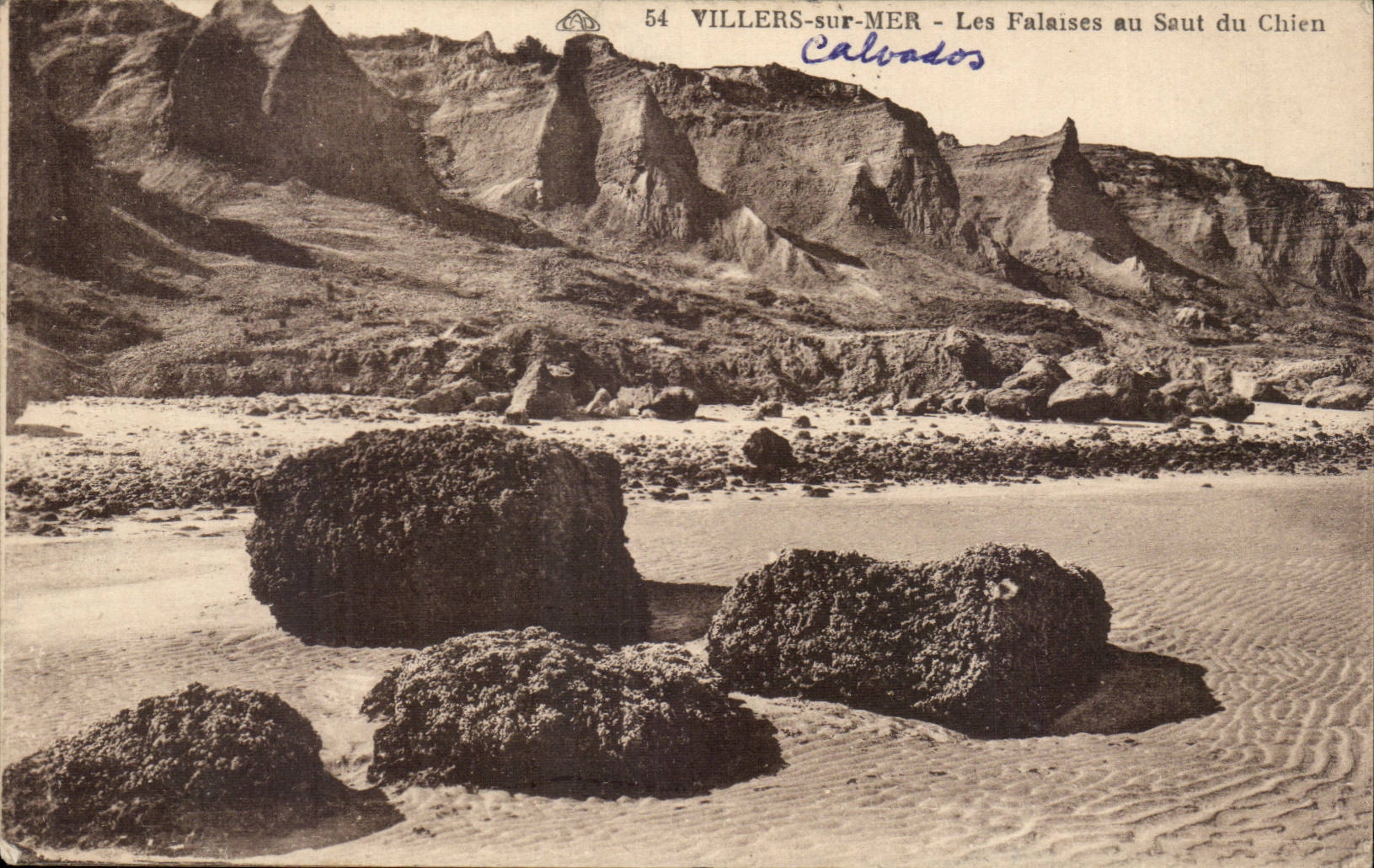 Villers sur Mer CPA Les falaises au saut du chien
